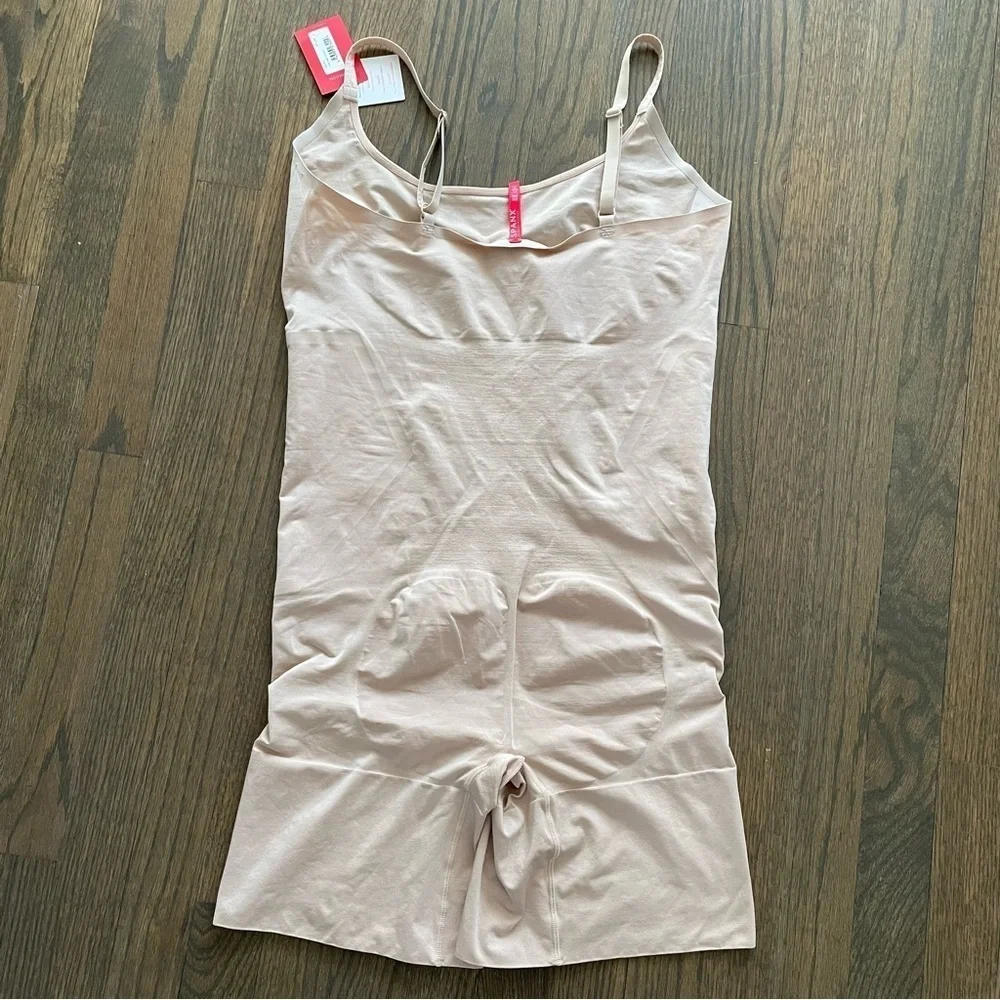 New SPANX OnCore Mid-Thigh Bodysuit, Soft Nude, size 2X